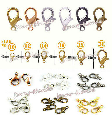 Products – Crafts,25pcs 10/12/14/16/18/21mm Gold/Silver Lobster